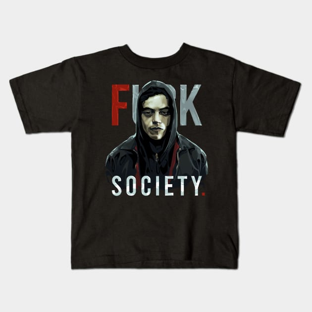 Fsociety Kids T-Shirt by nabakumov